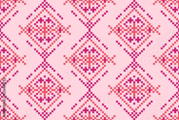 Fototapeta seamless pixel pattern, seamless pattern illustration
