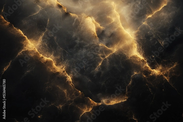 Obraz Dark Emperador marble background with deep chocolate and coffee tones, irregular cream and golden veins. Slightly glossy surface with rich texture, natural variation, and detailed 3D lighting.