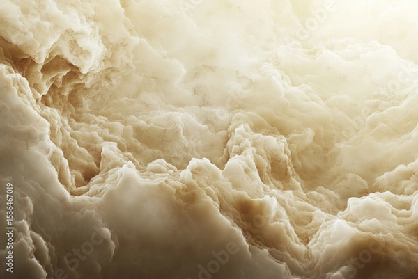 Obraz Warm beige marble with a cloudy texture and subtle natural stone details. Clean, smooth surface with a photorealistic finish and soft lighting—ideal for neutral, sophisticated backgrounds.
