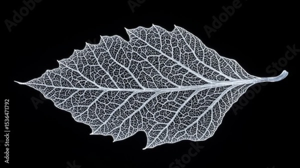 Obraz Beautifully detailed macro shot of a leaf vein representing nature's intricate structure and delicate beauty