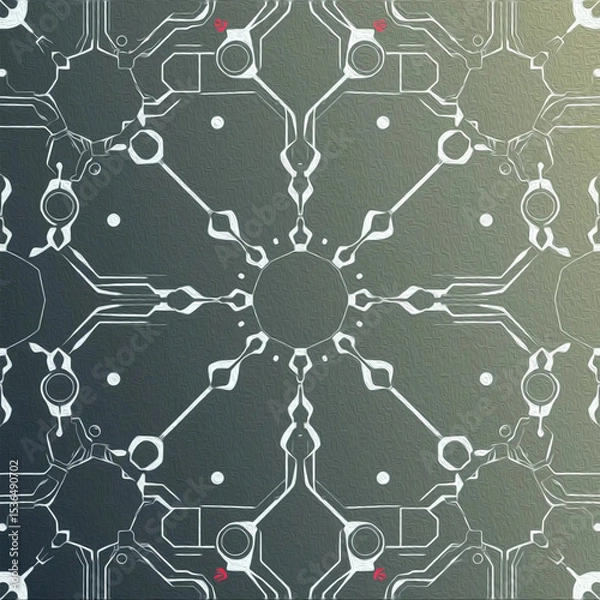 Fototapeta Abstract technology background. . Oil paint illustration.