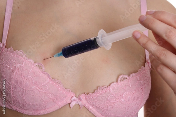 Obraz breasts and syringe
