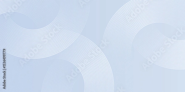 Fototapeta Abstract blue art background with circle elements. Digital technology modern nice illustrations good natural