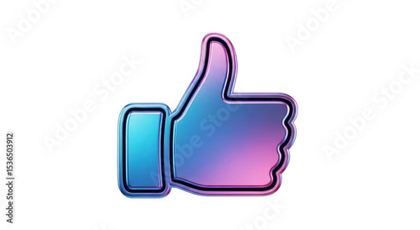 Fototapeta Thumb up icon graphic design