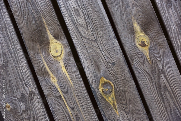 Obraz old wooden wall with planks