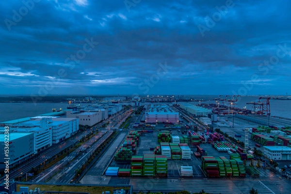 Fototapeta The scenery of the port