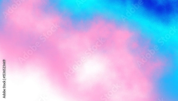 Obraz Pink abstract fog. Pink and blue cloudiness, mist or smog moves on transparent background. Beautiful swirling pastel noise smoke.