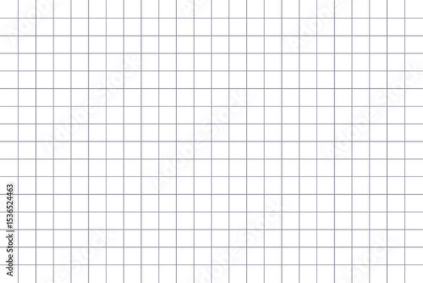 Fototapeta Background sheet of a squared notebook, paper texture.