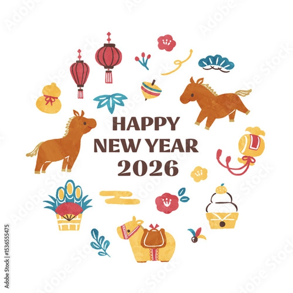 Obraz ２０２６年　午年