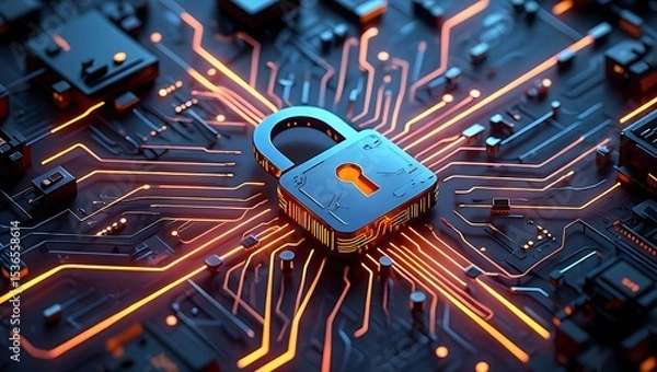Fototapeta Securing Digital Systems Understanding Cybersecurity in the Technological World