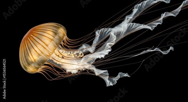 Obraz Graceful Jellyfish with Flowing Tentacles
