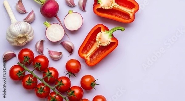 Obraz tomato and onion