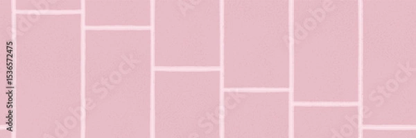 Fototapeta Putty pink plasterboard sheets with smooth bg. Background during home renovation. Bare wall for painting or plastering. Gypsum board insulation. Vector drawing.