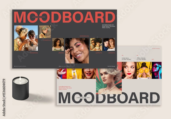 Fototapeta Moodboard Template