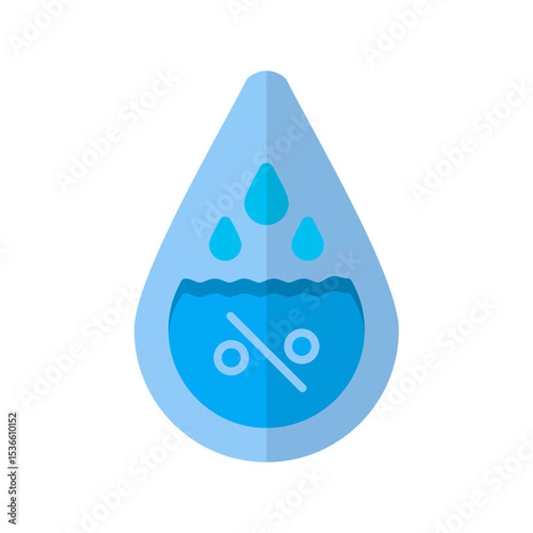 Fototapeta Humidity Vector Icon