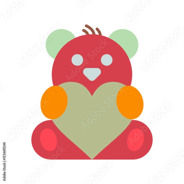 Fototapeta Teddy Bear Vector Icon