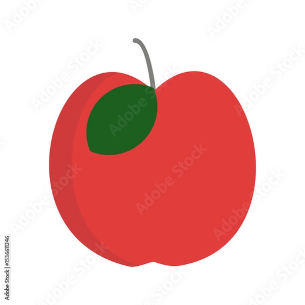 Fototapeta Apple Vector Icon