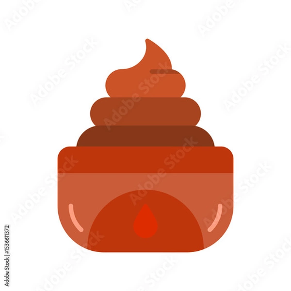 Fototapeta Cream Vector Icon