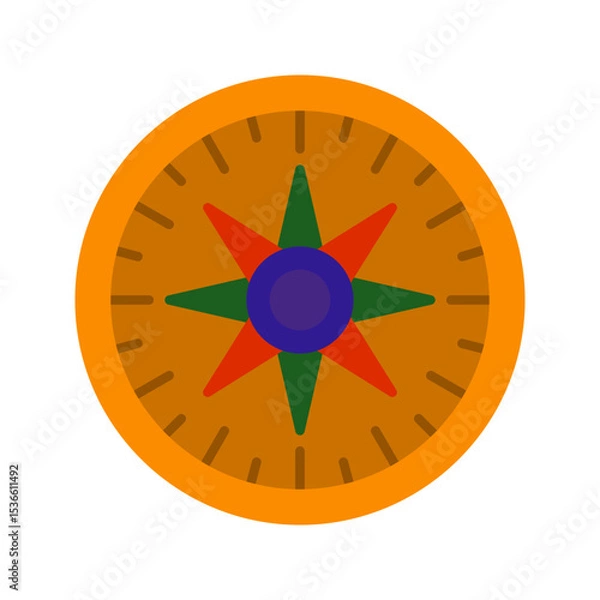 Fototapeta Compass Vector Icon