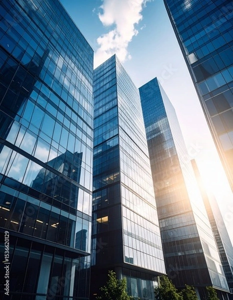 Fototapeta オフィスビルの外観
