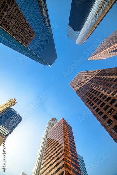 Obraz Downtown Los Angeles at sunny day