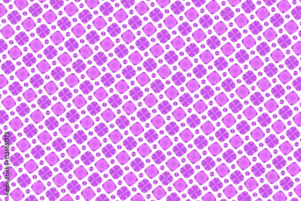 Fototapeta Elegant Pink Geometric Pattern with Soft Shapes for Creative Designs