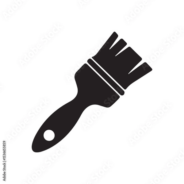Fototapeta Paint Brush Icon A Simple Vector Illustration for Design Projects