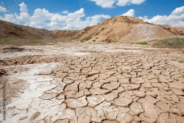 Obraz dry out earth