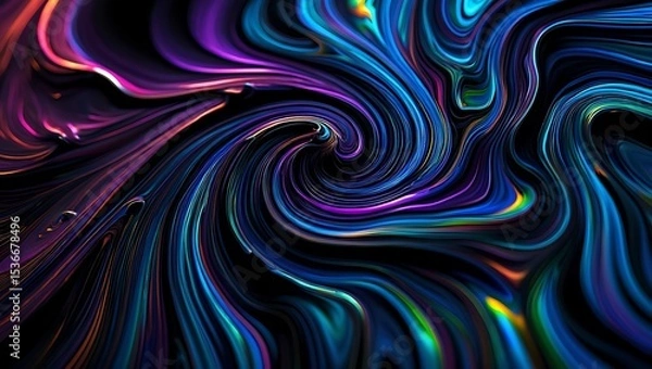 Fototapeta abstract background with colorful waves