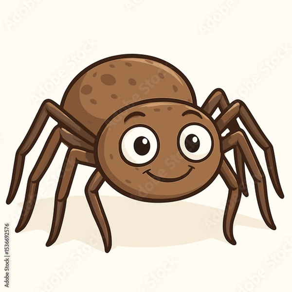 Fototapeta Funny spider vector illustration