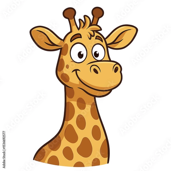 Fototapeta Funny giraffe vector illustration
