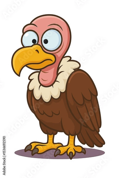 Fototapeta Funny vulture vector illustration