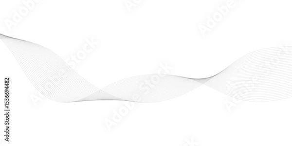 Obraz Abstract grey wavy lines background. Digital frequency track equalizer. Abstract frequency sound wave lines and technology curve lines background. Abstract background with business lines background.	