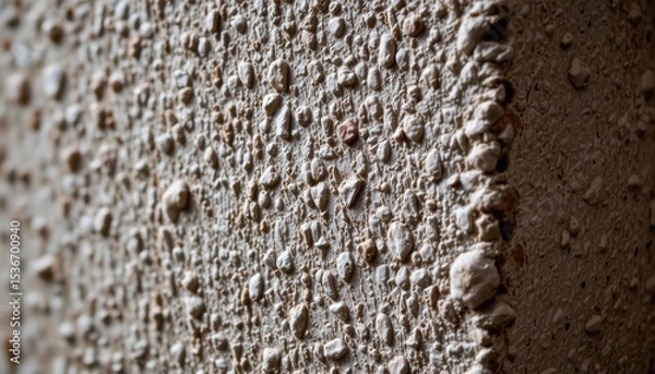 Fototapeta Close-Up of Rough Concrete Wall Texture Highlighting Natural Patterns and Details