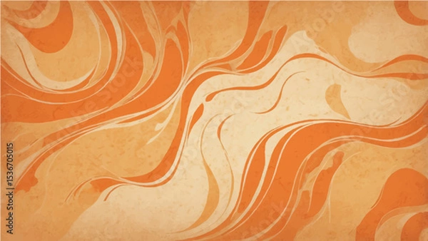 Fototapeta abstract dark orange, white paper background with marbled vintage texture in elegant website or textured paper design.