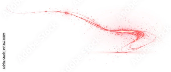 Fototapeta Light, line, motion, speed, background race through a futuristic PNG. This neon tech road with blur and curve forms a transparent PNG Overlay, perfect for dynamic digital designs modern 