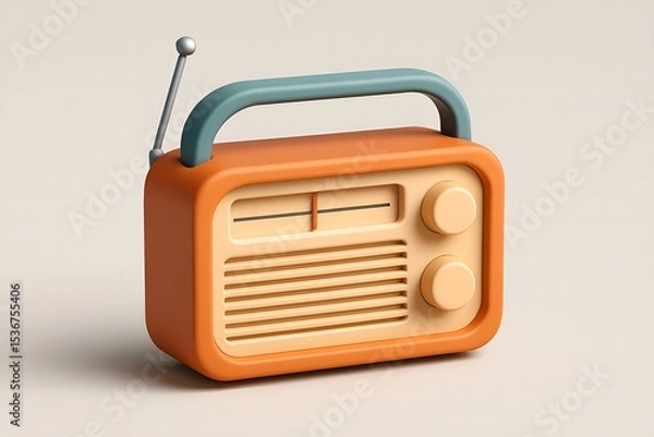 Obraz retro radio
