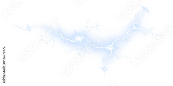 Obraz Lightning, electric, blue, clip art, and colours strike in this bold PNG symbol. Vector spark with shield-like form creates a transparent PNG Overlay for powerline graphics, icons, safety illustration