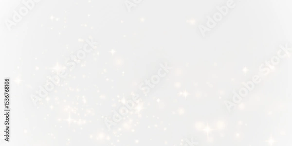Obraz Sparkle, glistering, confetti, transparent, and gold particles float in a festive PNG. This vibrant shimmer with motion and twinkle forms a transparent PNG Overlay for abstract celebration or design.
