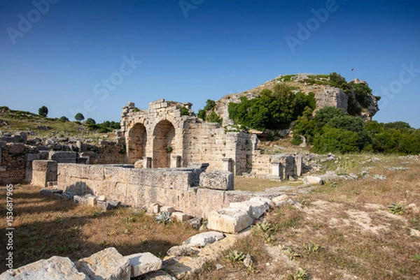 Obraz View from the Kremna Ancient City in Bucak, Burdur - Turkey.