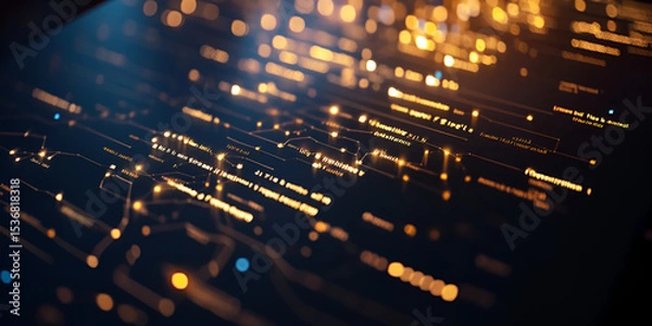 Obraz  Digital Lock Icon Symbolizing Cybersecurity Protection | Secure Digital Lock Representing Online Safety | Virtual Lock Icon with Cybersecurity Elements on Screen