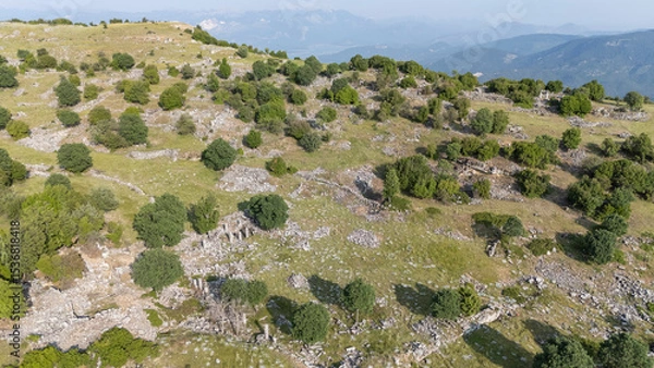 Obraz View from the Kremna Ancient City in Bucak, Burdur - Turkey.