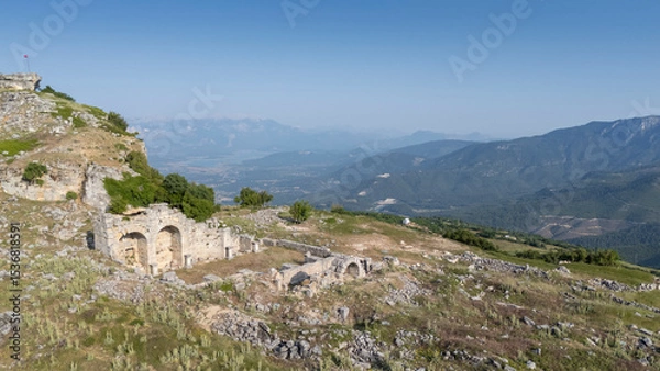 Obraz View from the Kremna Ancient City in Bucak, Burdur - Turkey.