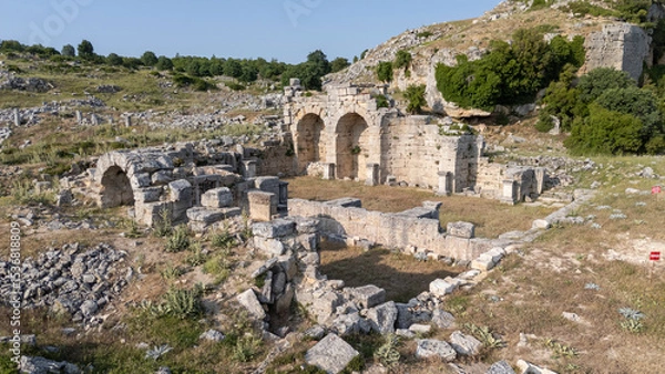 Obraz View from the Kremna Ancient City in Bucak, Burdur - Turkey.