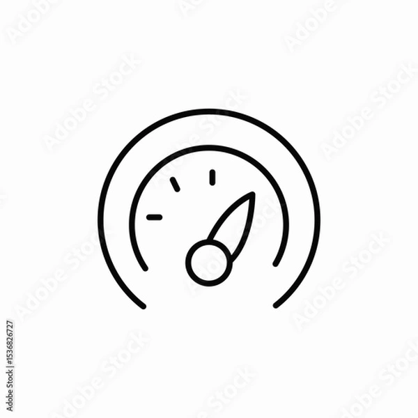 Obraz pressure meter icon sign vector