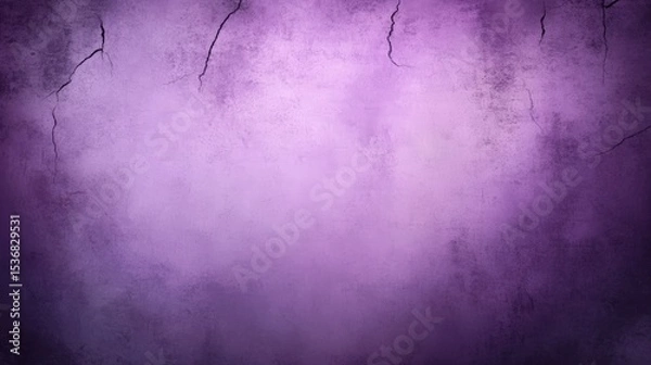 Obraz A textured purple wall with visible cracks and a weathered, grunge appearance.