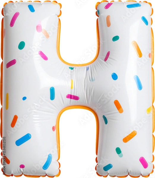 Obraz 도넛 스타일 알파벳 모양 수영장 튜브