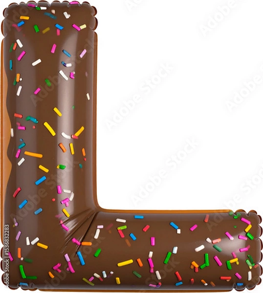 Obraz 도넛 스타일 알파벳 모양 수영장 튜브