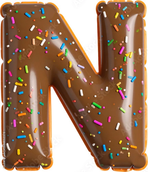 Obraz 도넛 스타일 알파벳 모양 수영장 튜브