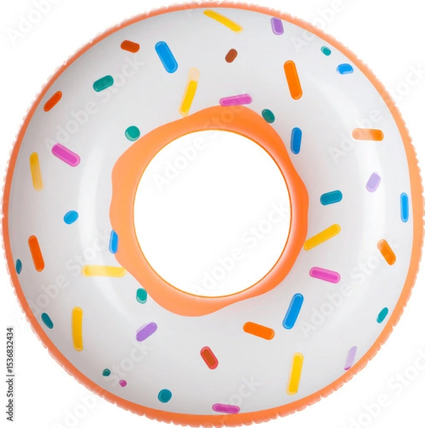 Obraz 도넛 스타일 알파벳 모양 수영장 튜브